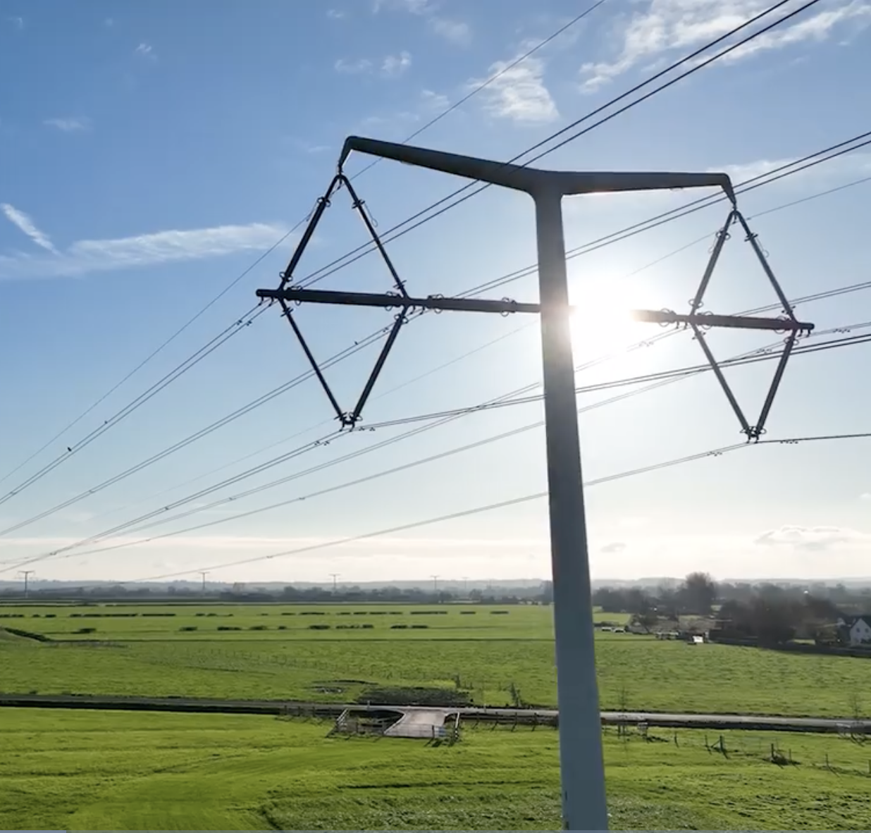 T Pylons as part of Hinckley Point C Connection Project