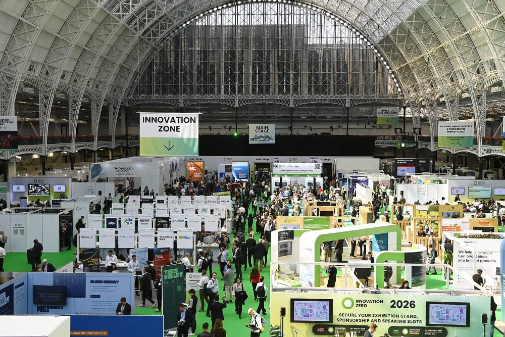 Innovation Zero 2025 show floor, Olympia, London