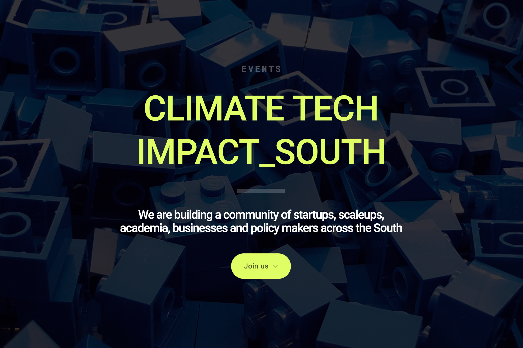 Climate Tech Impact South Website Banner Headlines