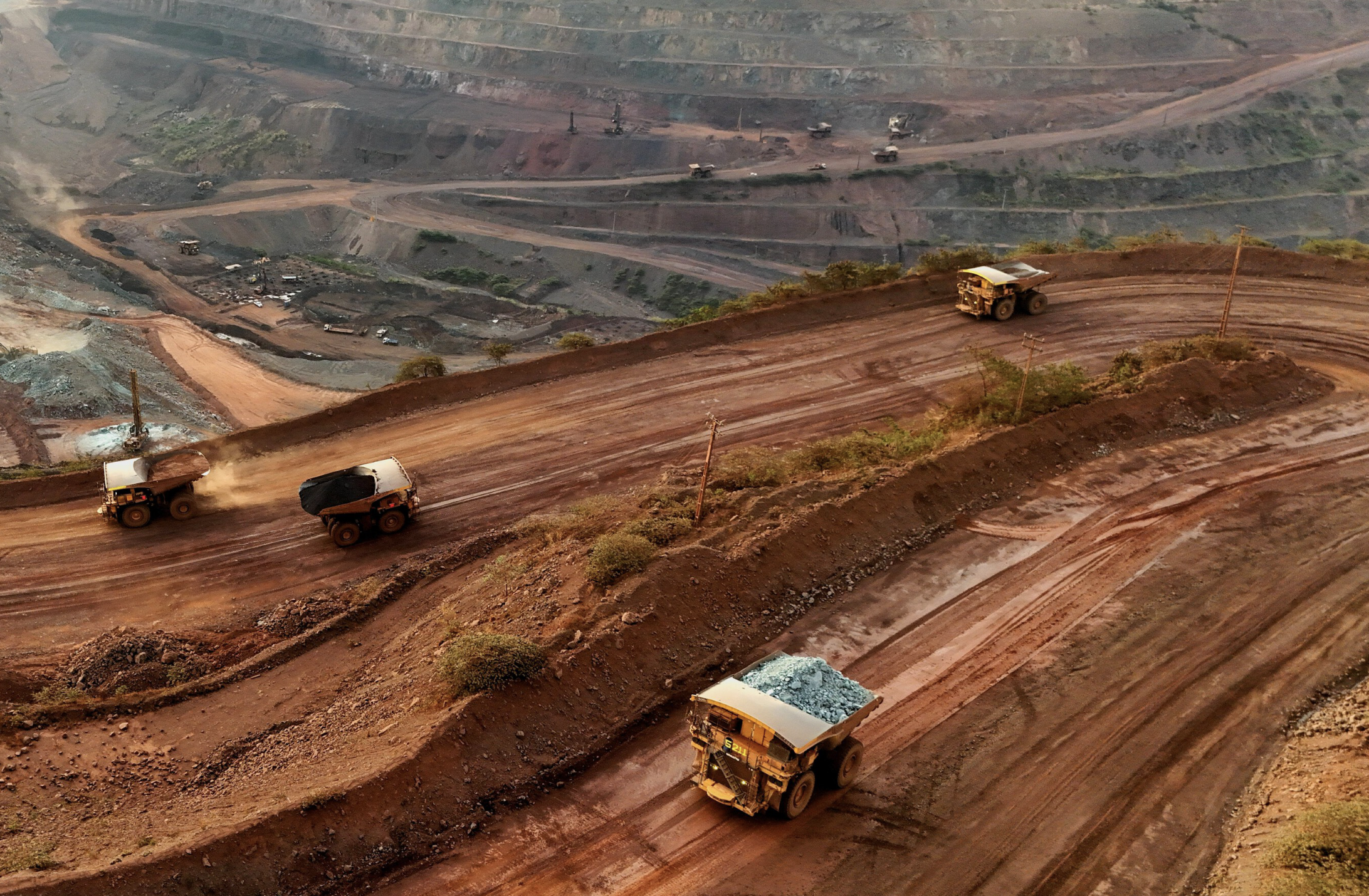 Open mining zone in cleared Amzon rainforrest